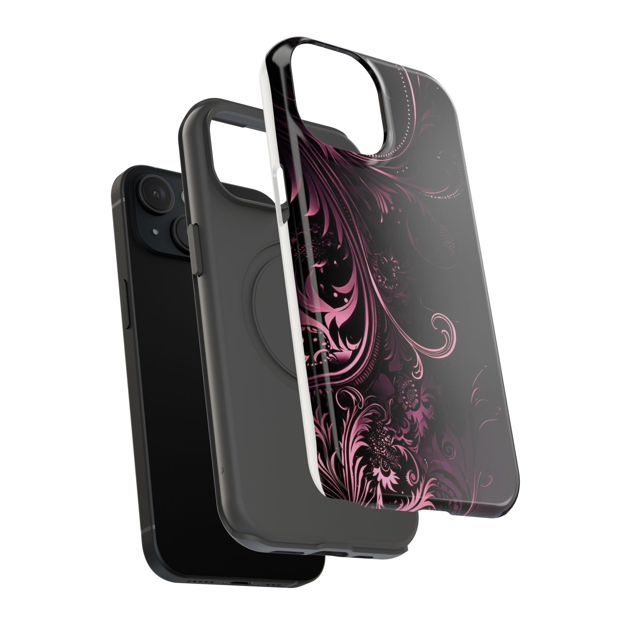 Y2K pink spiral Impact-Resistant Phone Case
