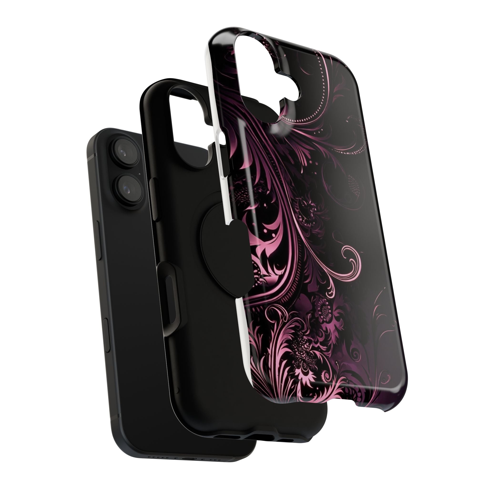 Y2K pink spiral Impact-Resistant Phone Case