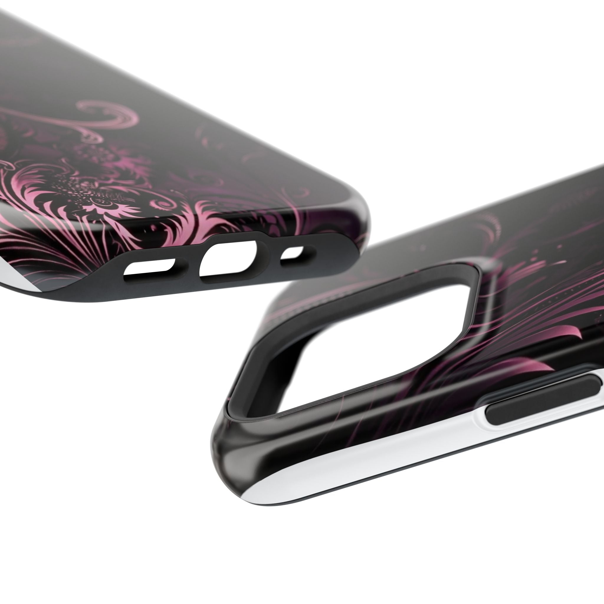 Y2K pink spiral Impact-Resistant Phone Case