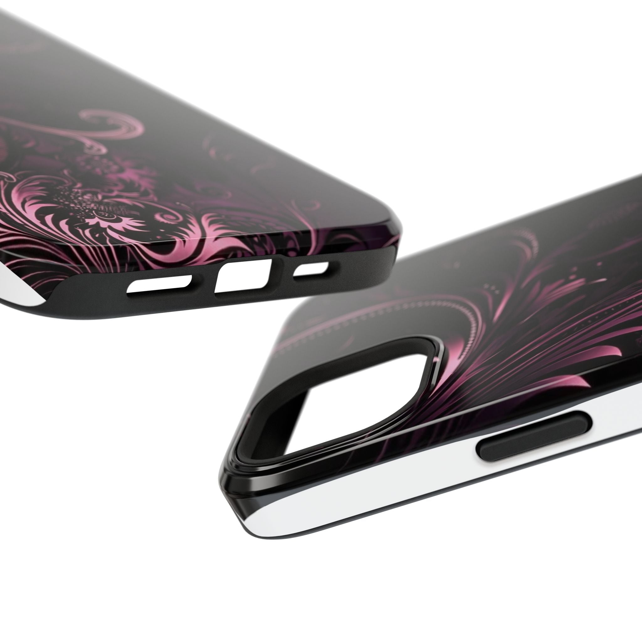 Y2K pink spiral Impact-Resistant Phone Case