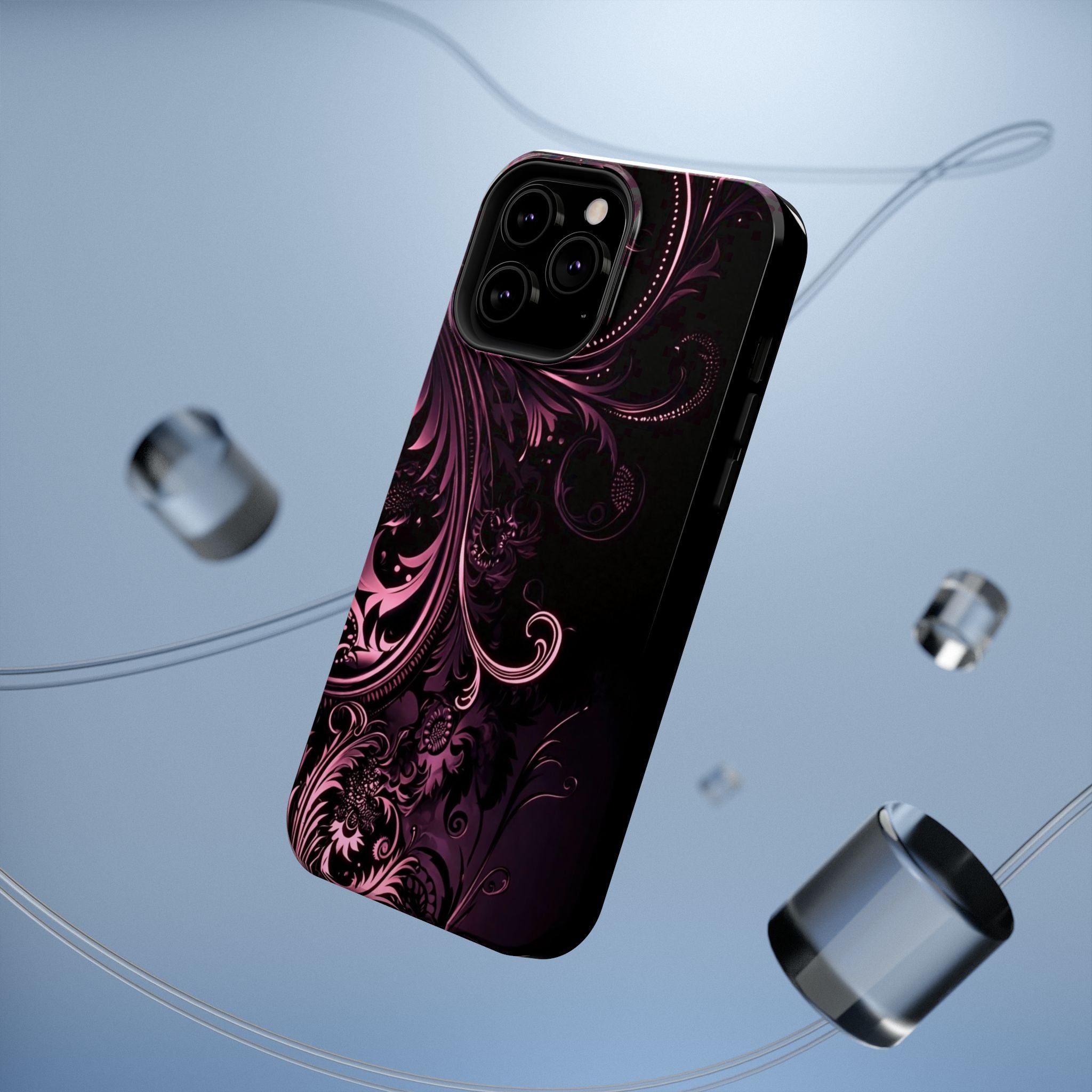 Y2K pink spiral Impact-Resistant Phone Case