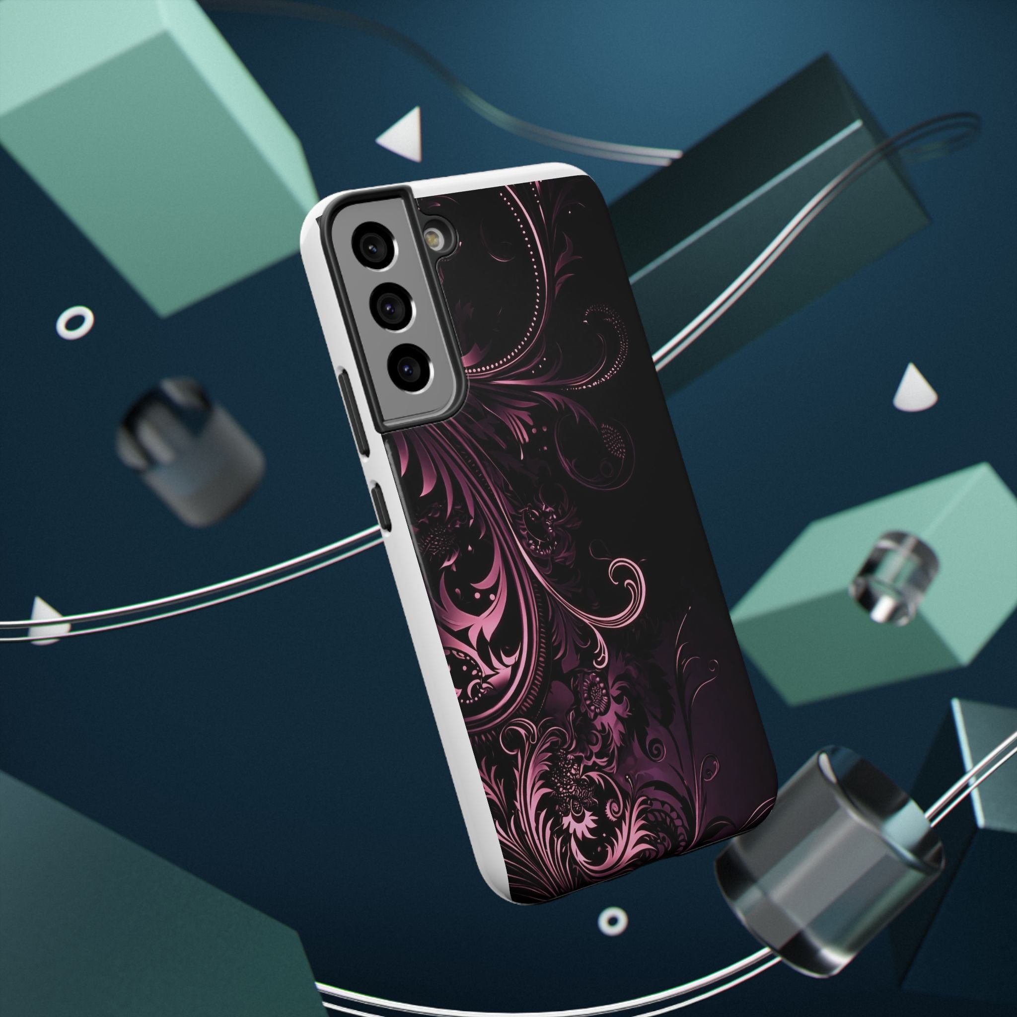 Y2K pink spiral Impact-Resistant Phone Case