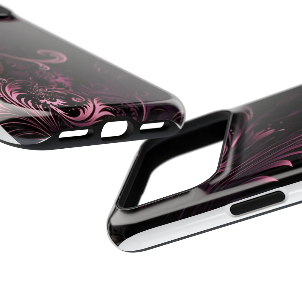 Y2K pink spiral Impact-Resistant Phone Case