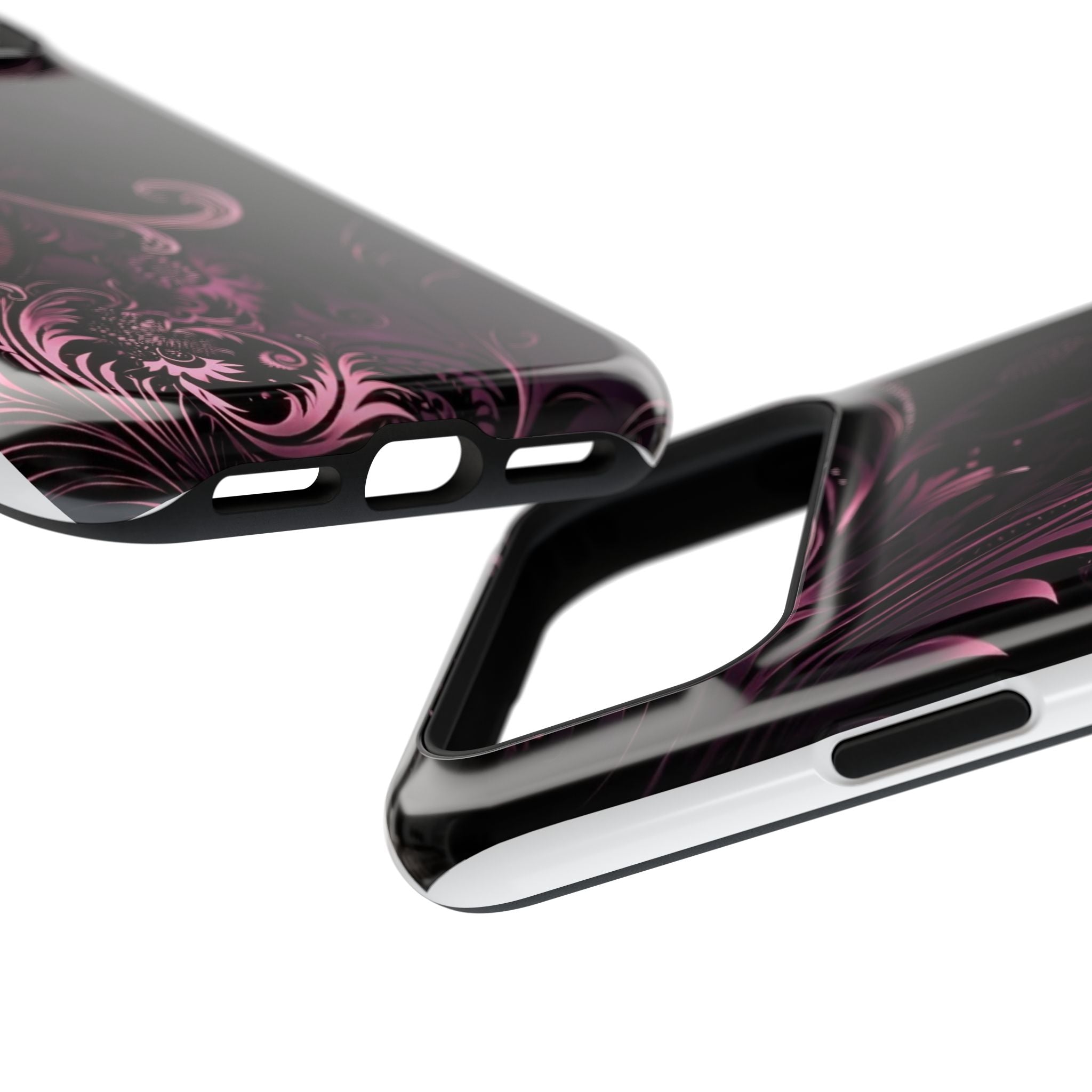 Y2K pink spiral Impact-Resistant Phone Case