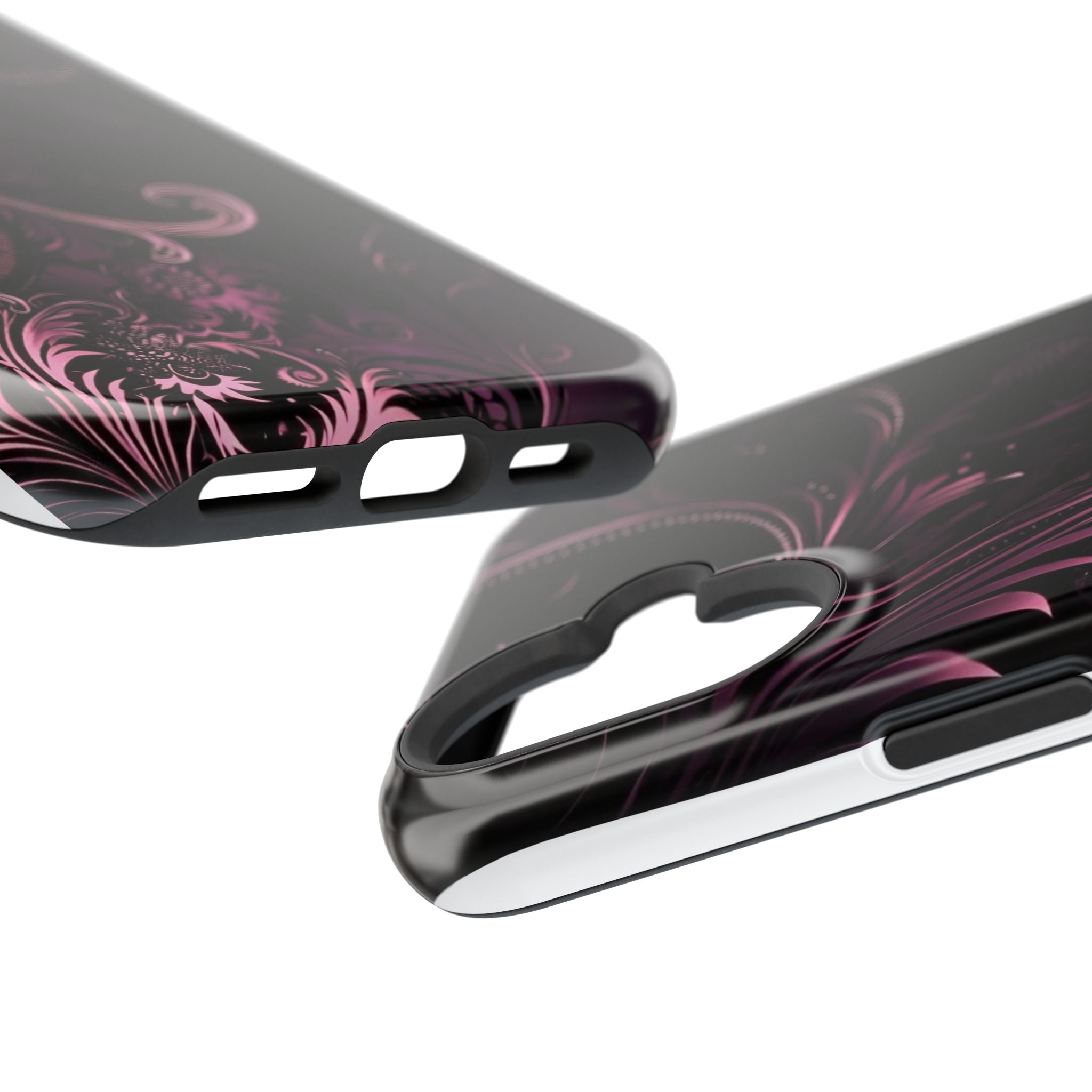 Y2K pink spiral Impact-Resistant Phone Case