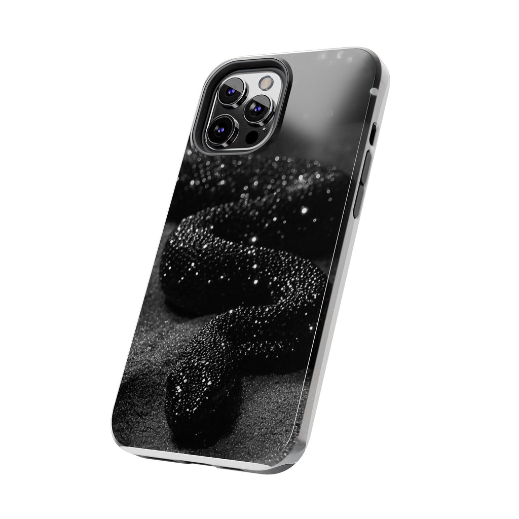 Black Shimmer Snake Tough Phone Cases