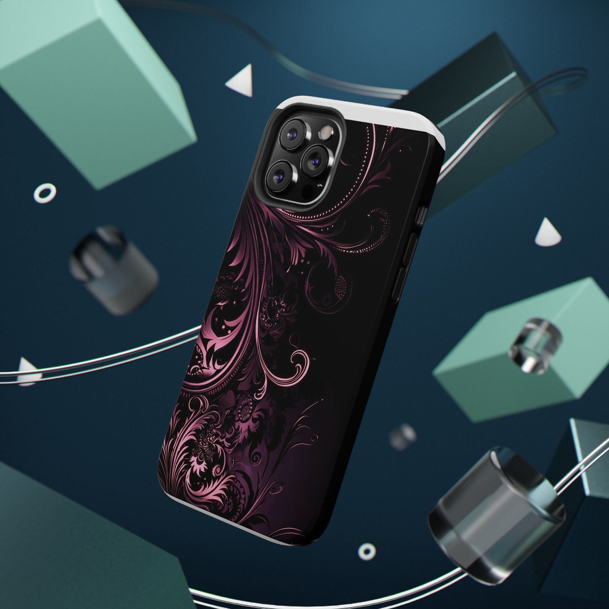 Y2K pink spiral Impact-Resistant Phone Case