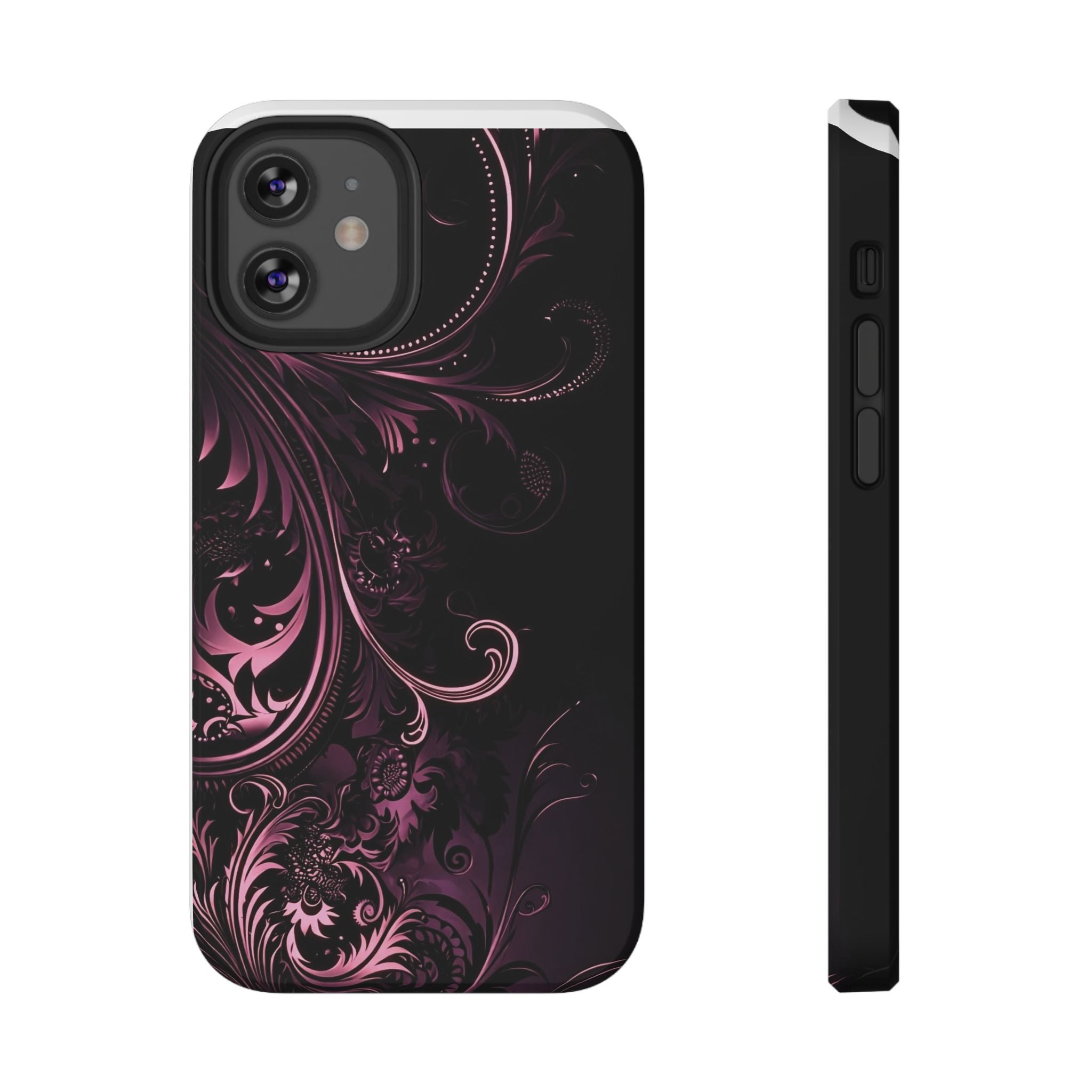 Y2K pink spiral Impact-Resistant Phone Case
