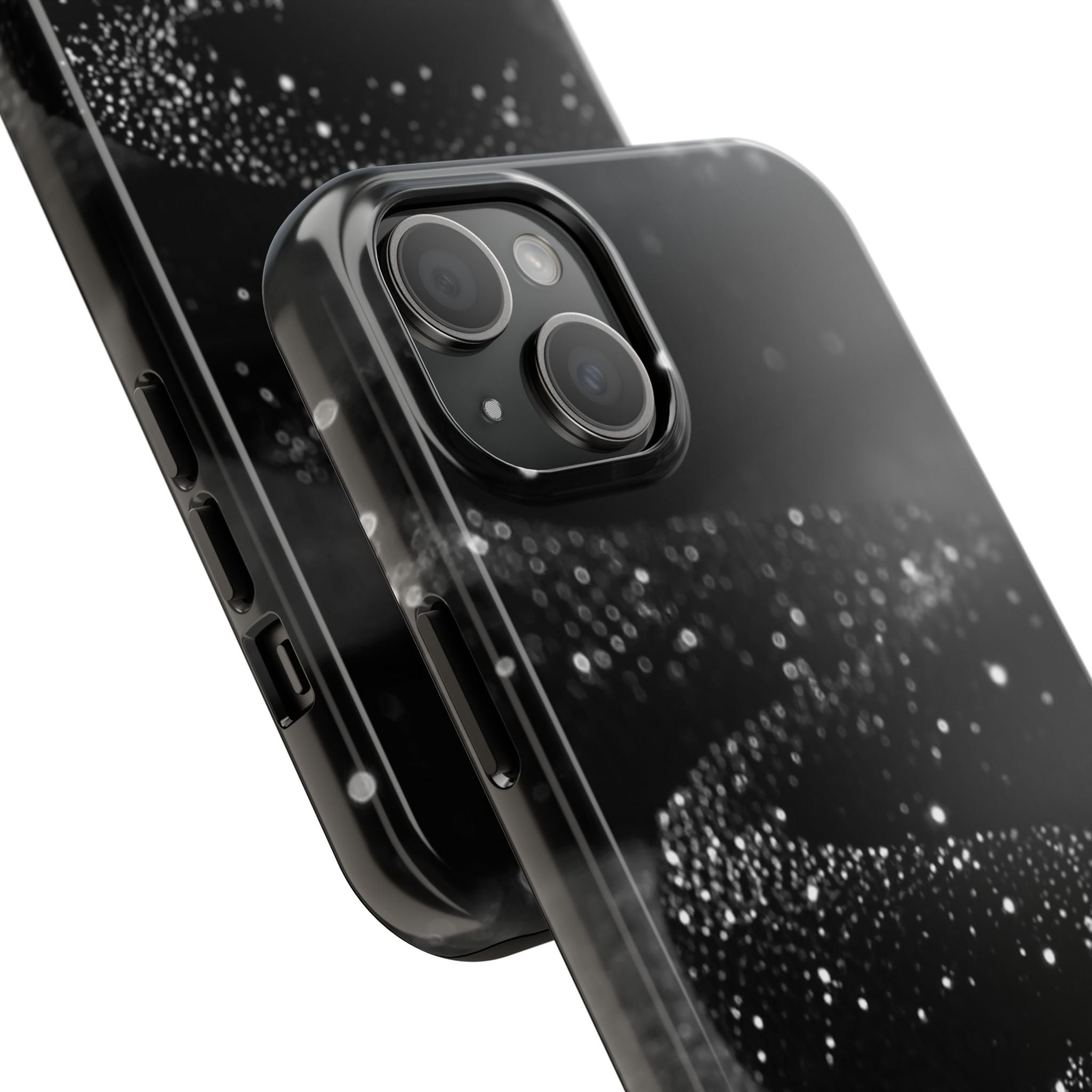Black Shimmer Snake Tough Phone Cases