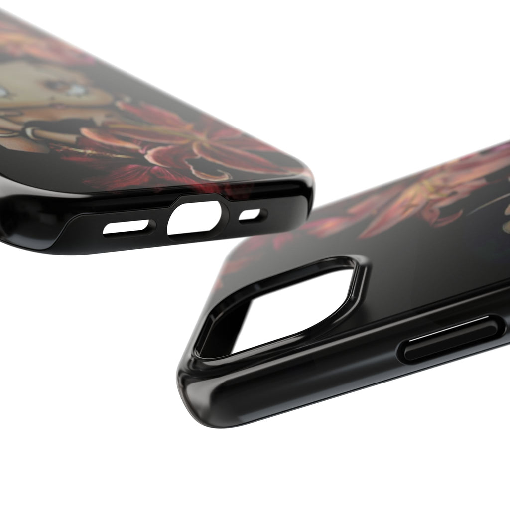 Betty Boop Red & Black Lily Phone Case — Tough Phone Case