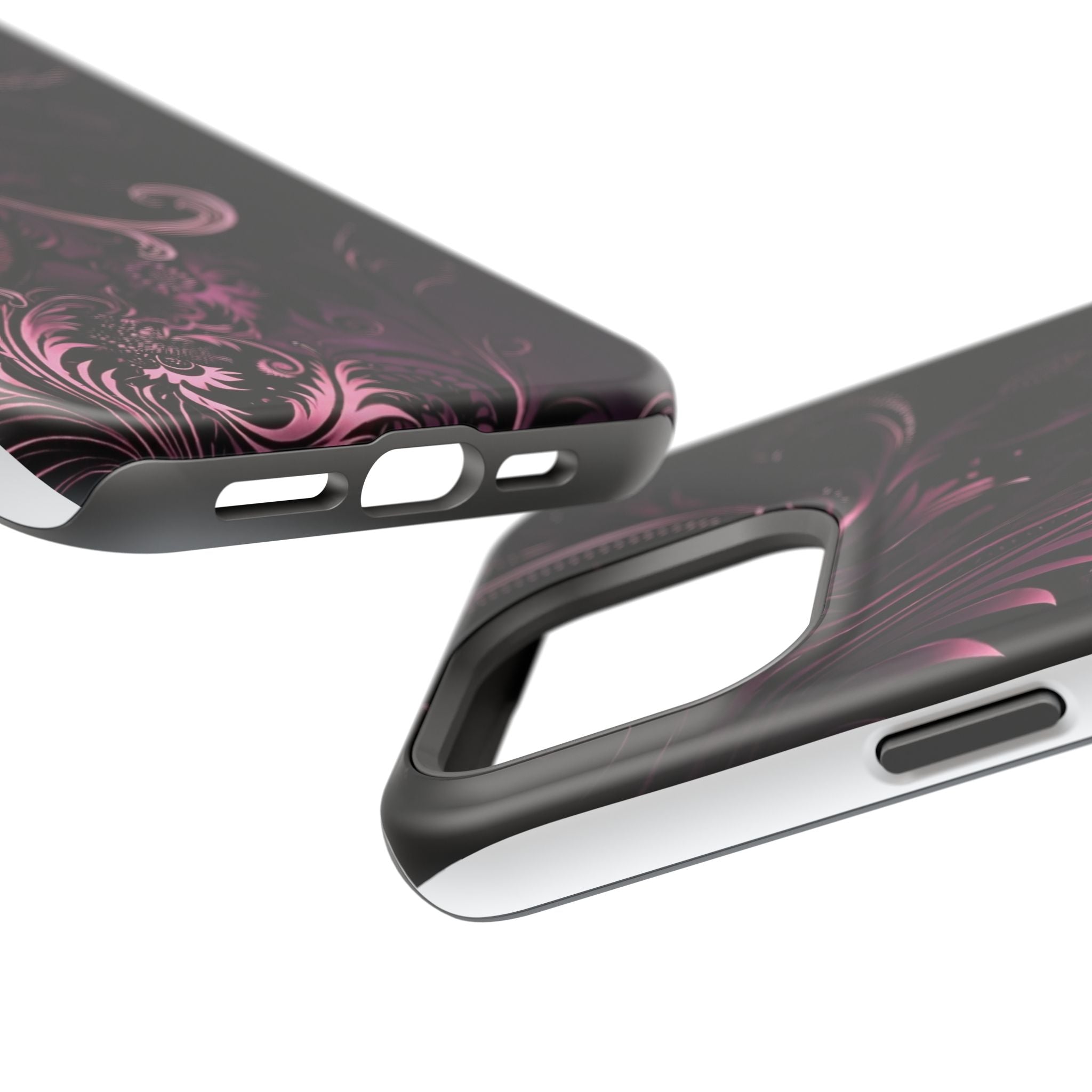 Y2K pink spiral Impact-Resistant Phone Case