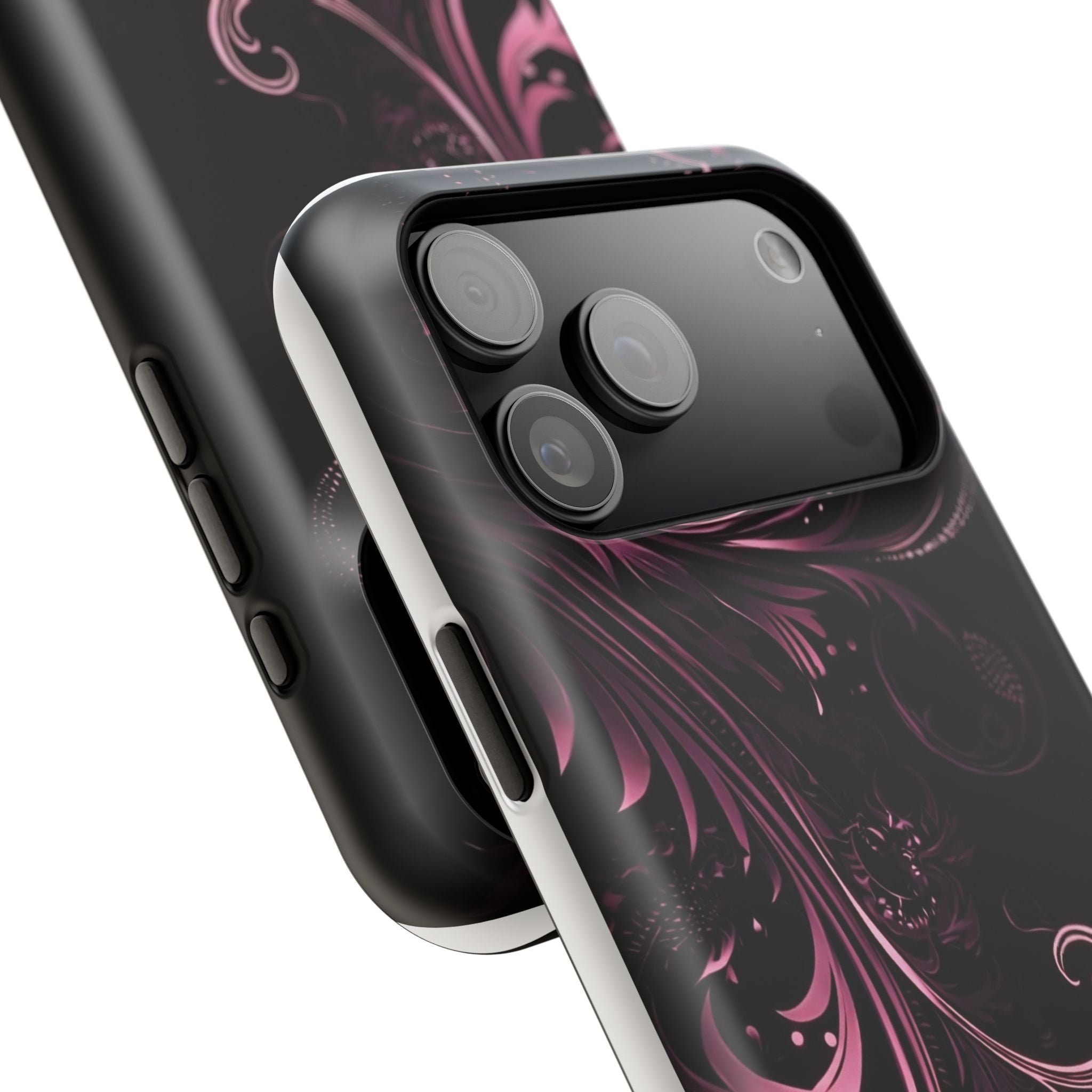 Y2K pink spiral Impact-Resistant Phone Case