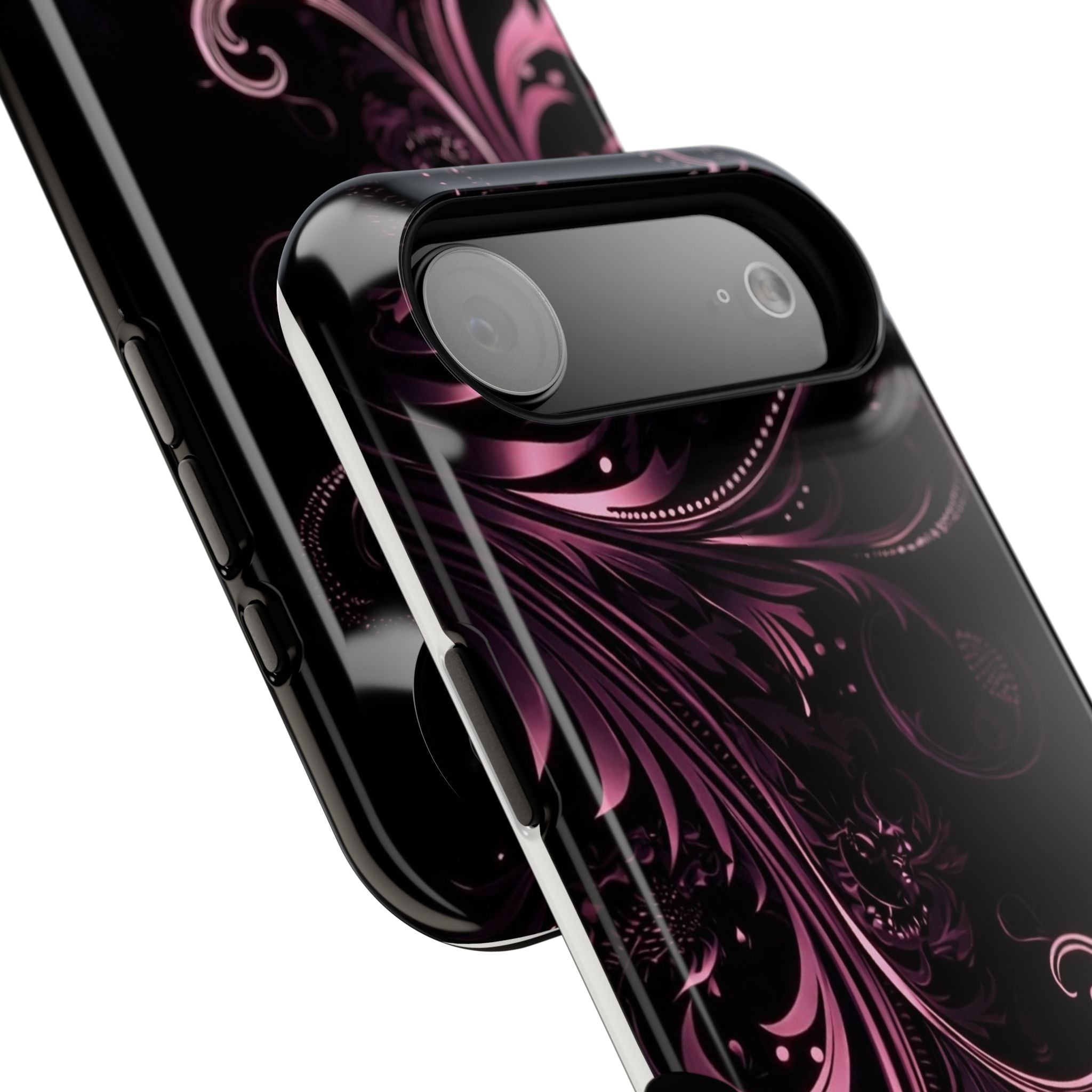 Y2K pink spiral Impact-Resistant Phone Case