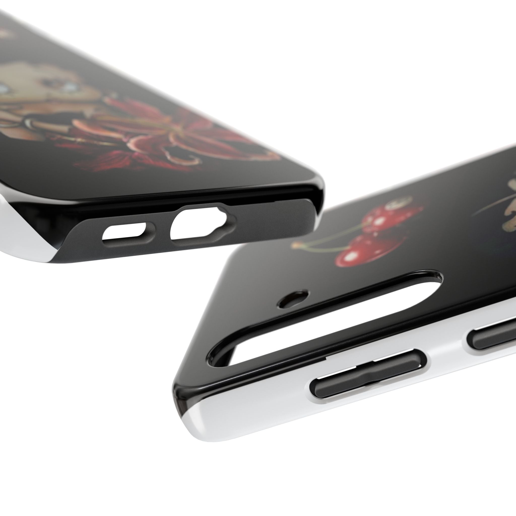 Betty Boop Red & Black Lily Phone Case — Tough Phone Case