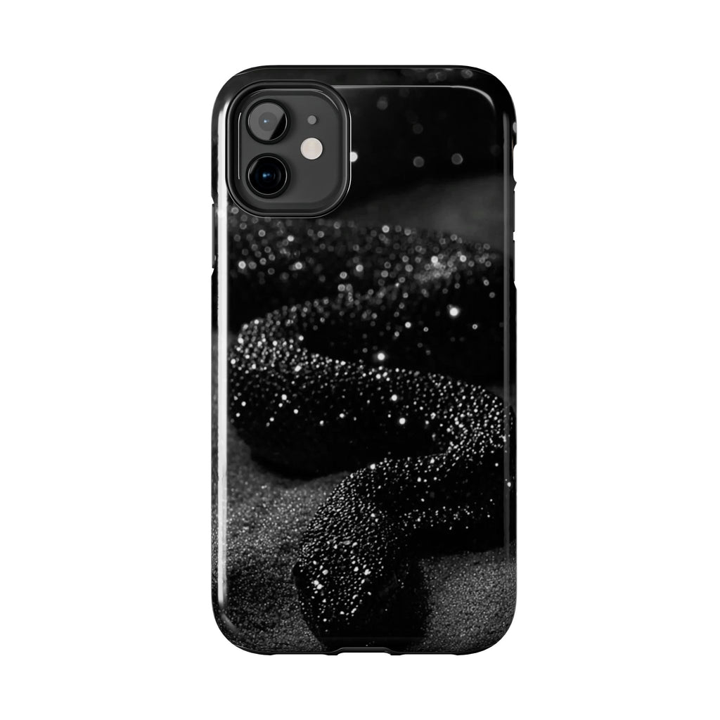 Black Shimmer Snake Tough Phone Cases
