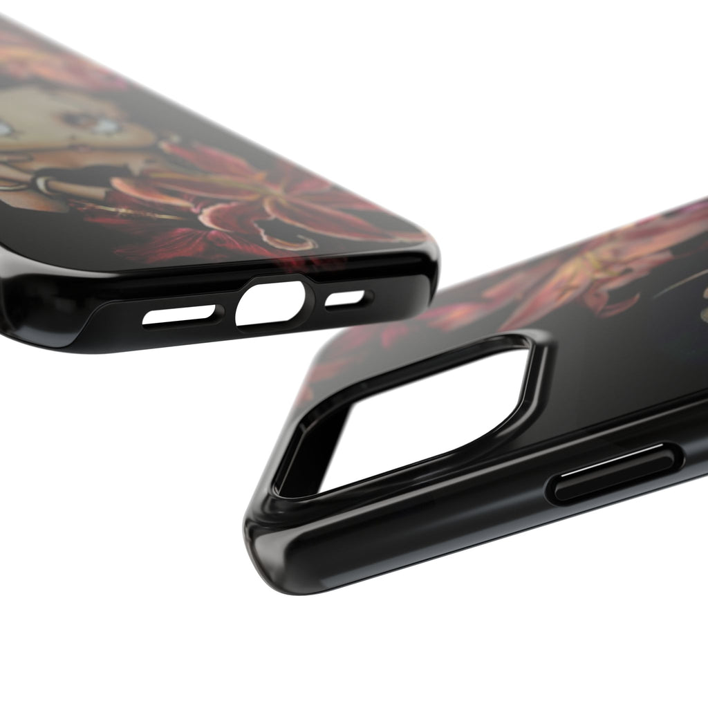 Betty Boop Red & Black Lily Phone Case — Tough Phone Case