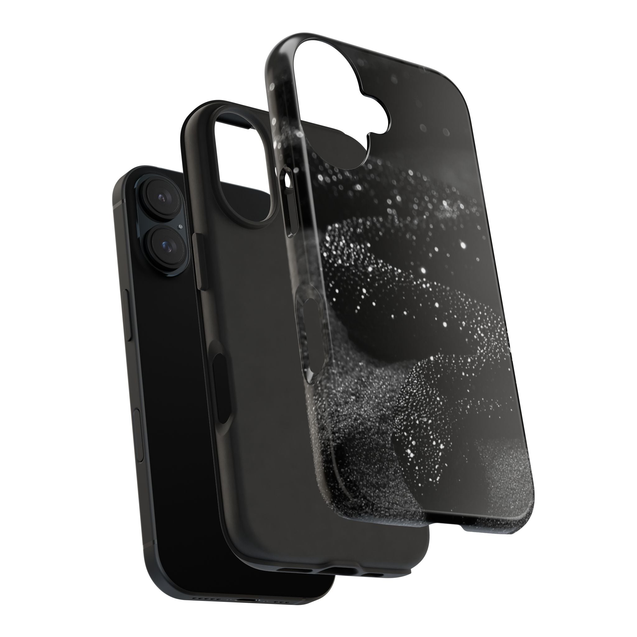 Black Shimmer Snake Tough Phone Cases