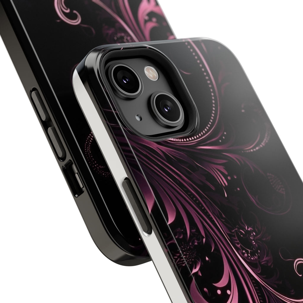 Y2K pink spiral Impact-Resistant Phone Case