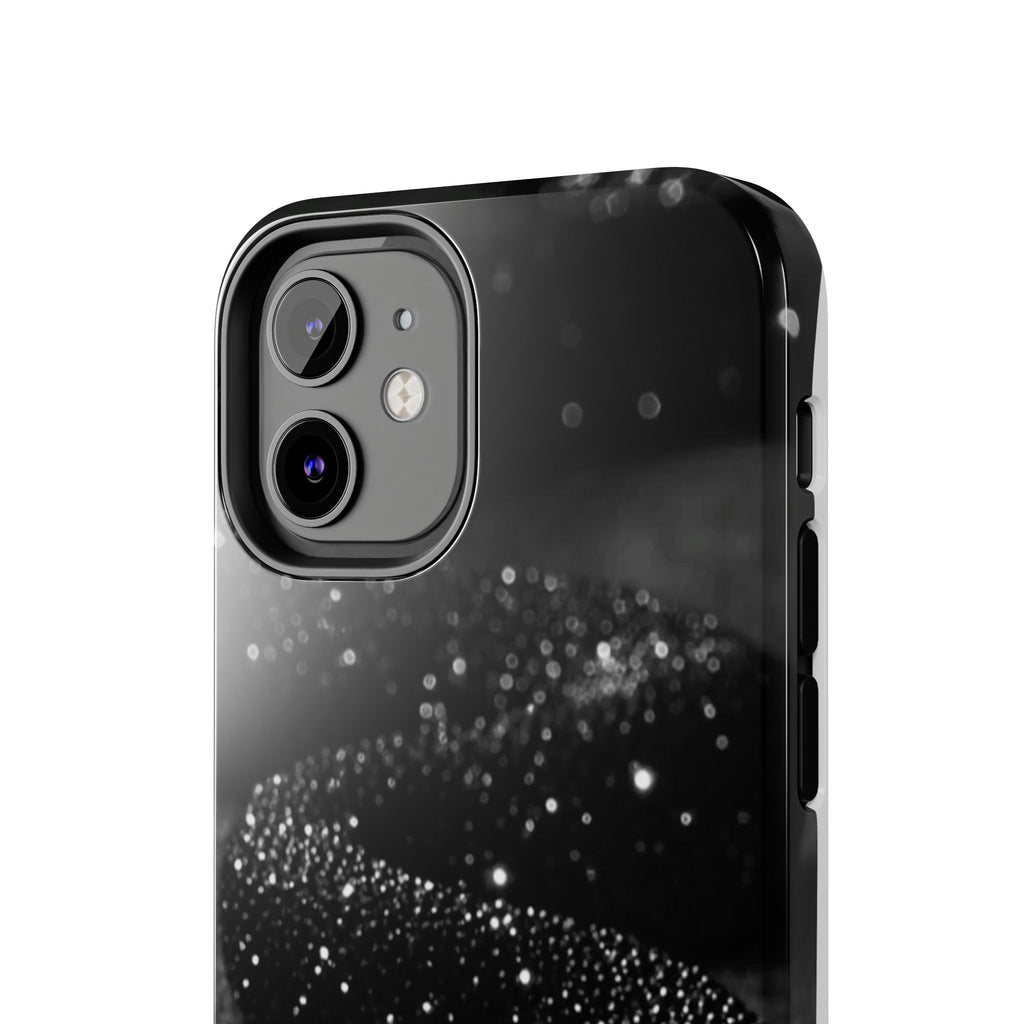 Black Shimmer Snake Tough Phone Cases