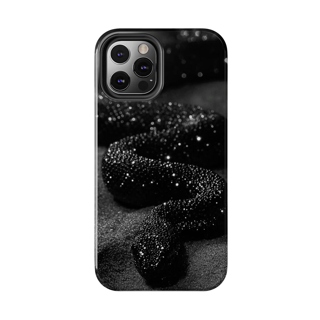 Black Shimmer Snake Tough Phone Cases