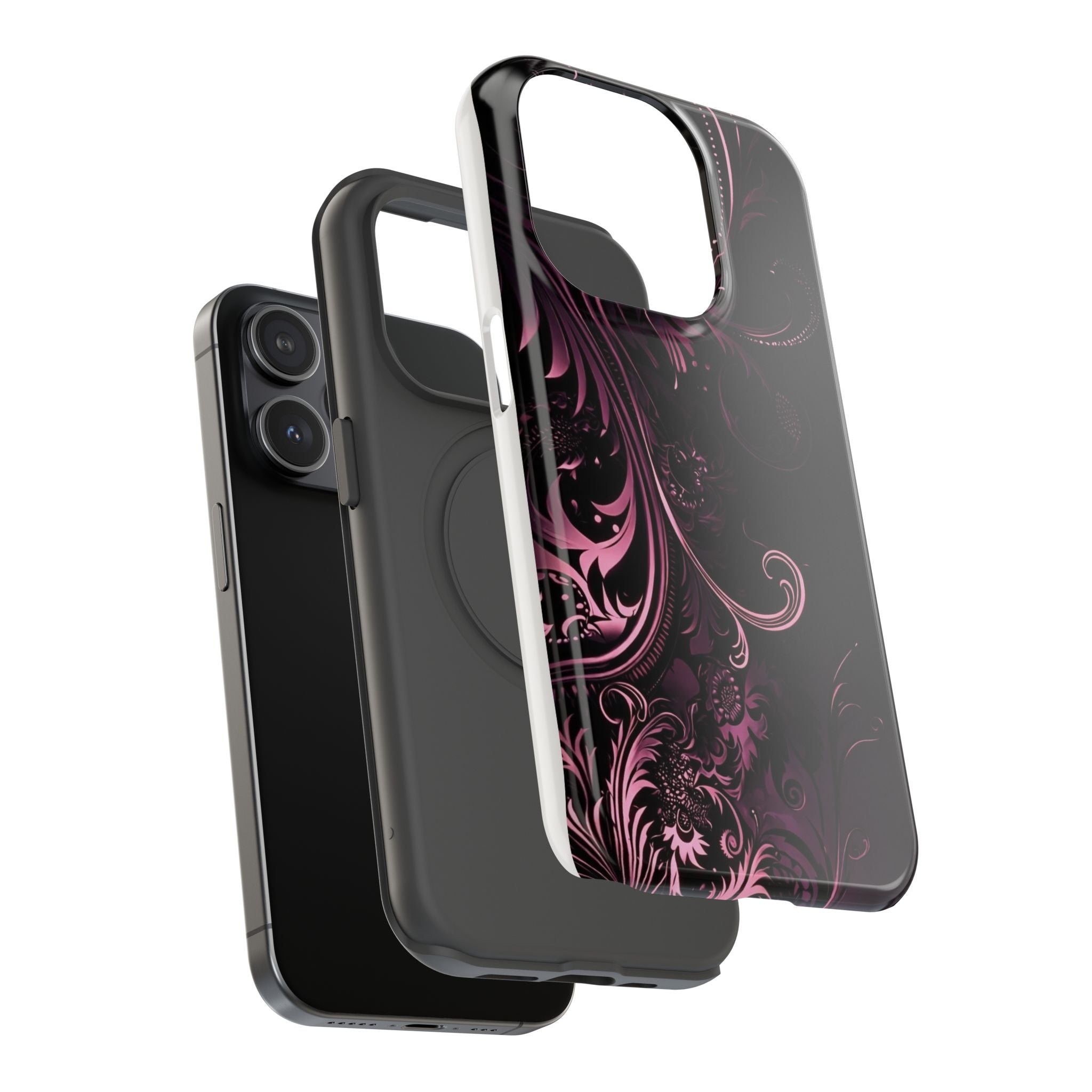 Y2K pink spiral Impact-Resistant Phone Case