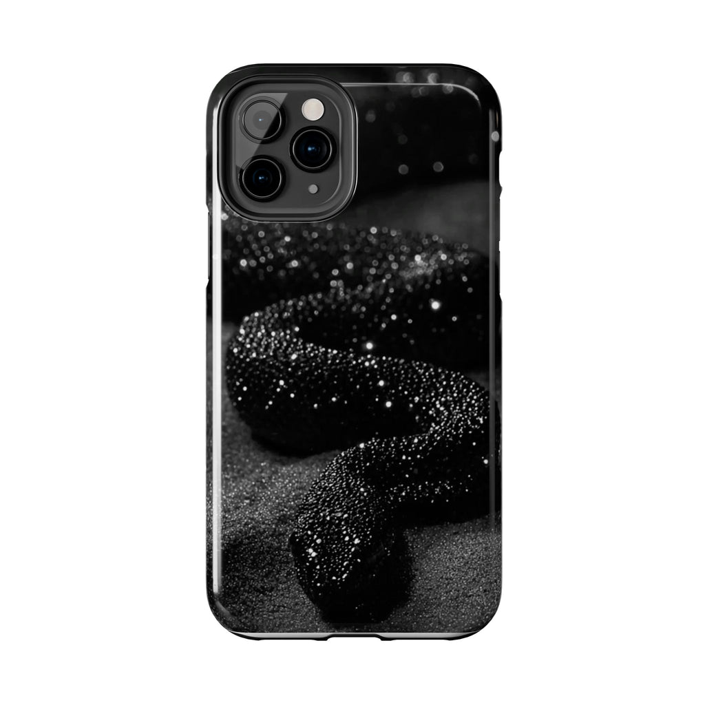Black Shimmer Snake Tough Phone Cases
