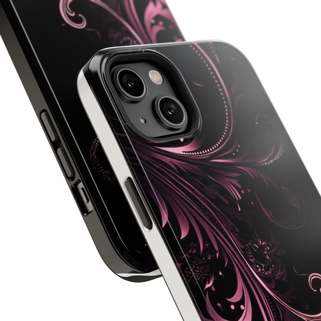 Y2K pink spiral Impact-Resistant Phone Case