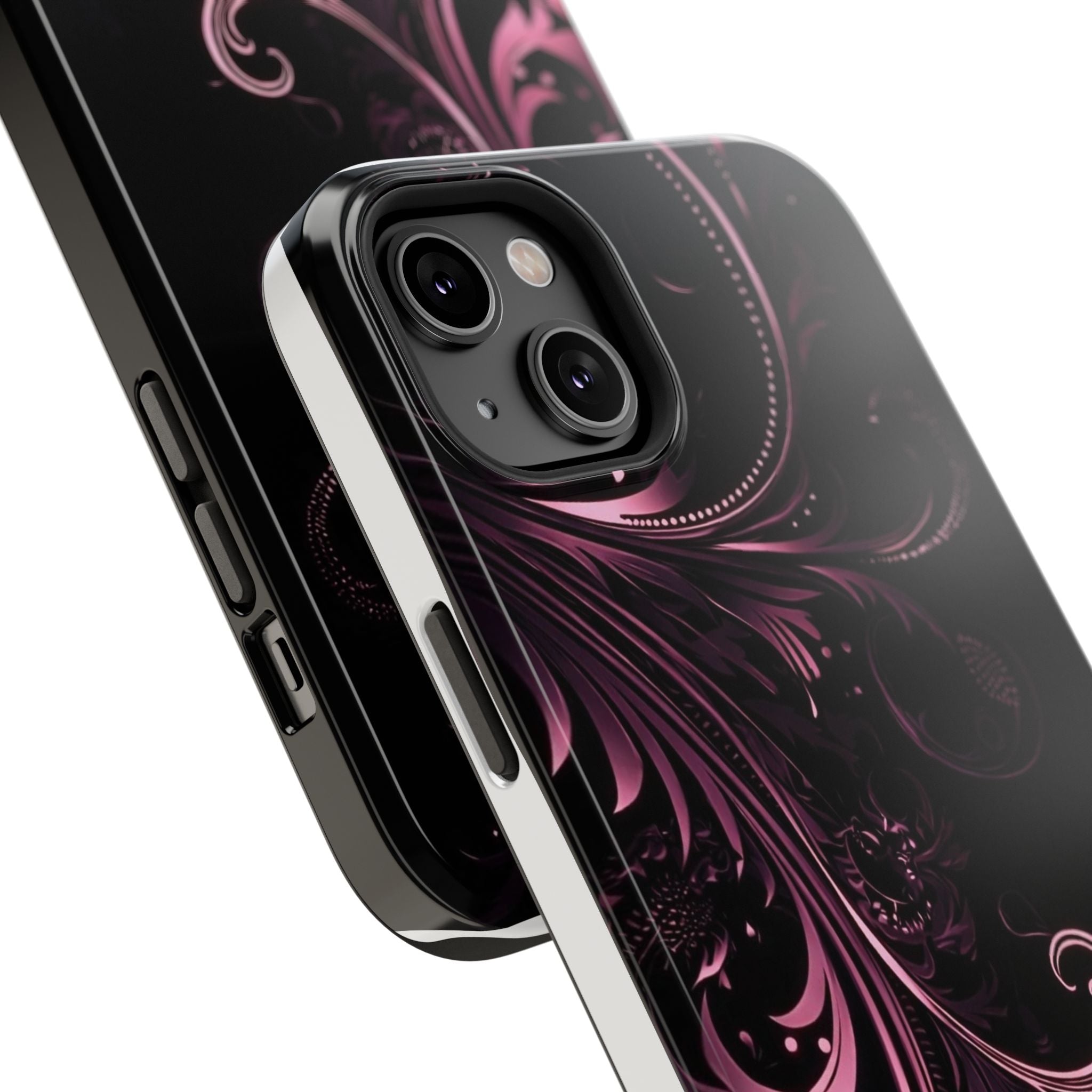 Y2K pink spiral Impact-Resistant Phone Case