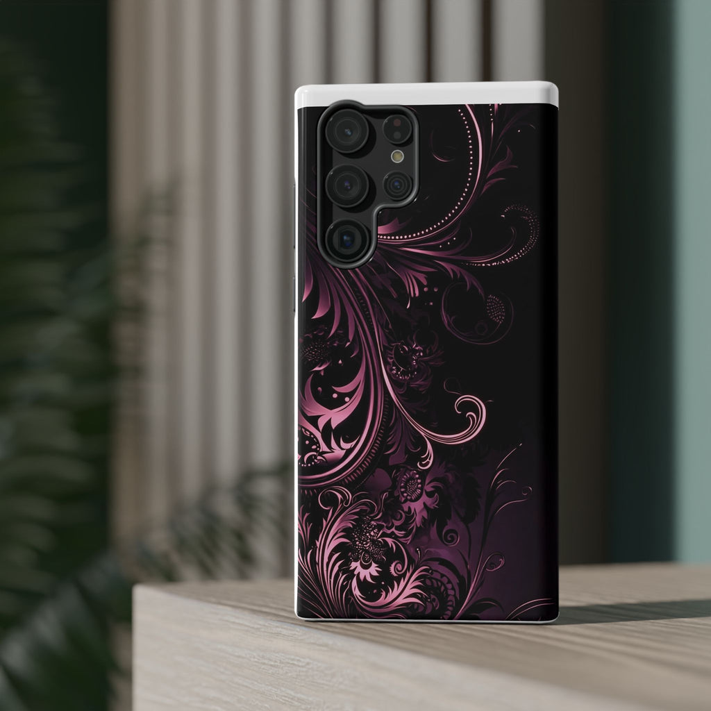 Y2K pink spiral Impact-Resistant Phone Case