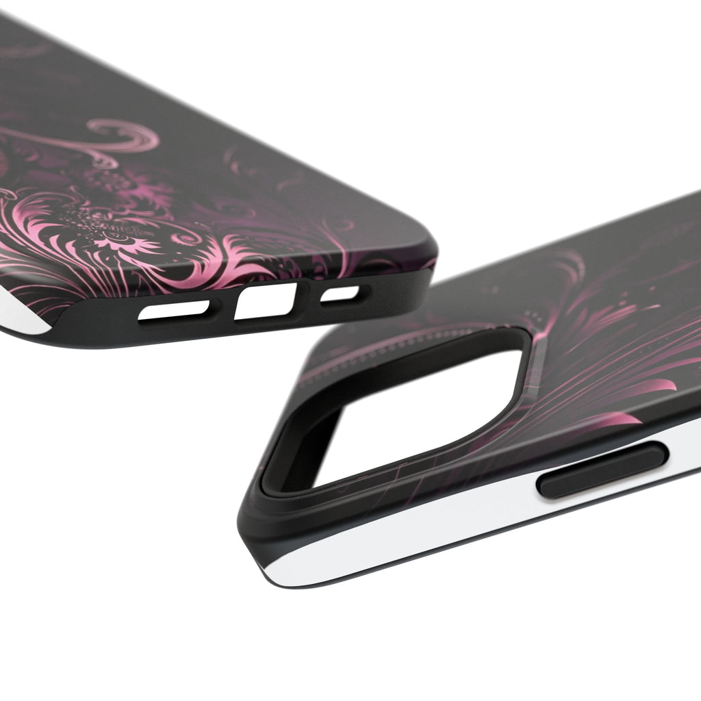 Y2K pink spiral Impact-Resistant Phone Case