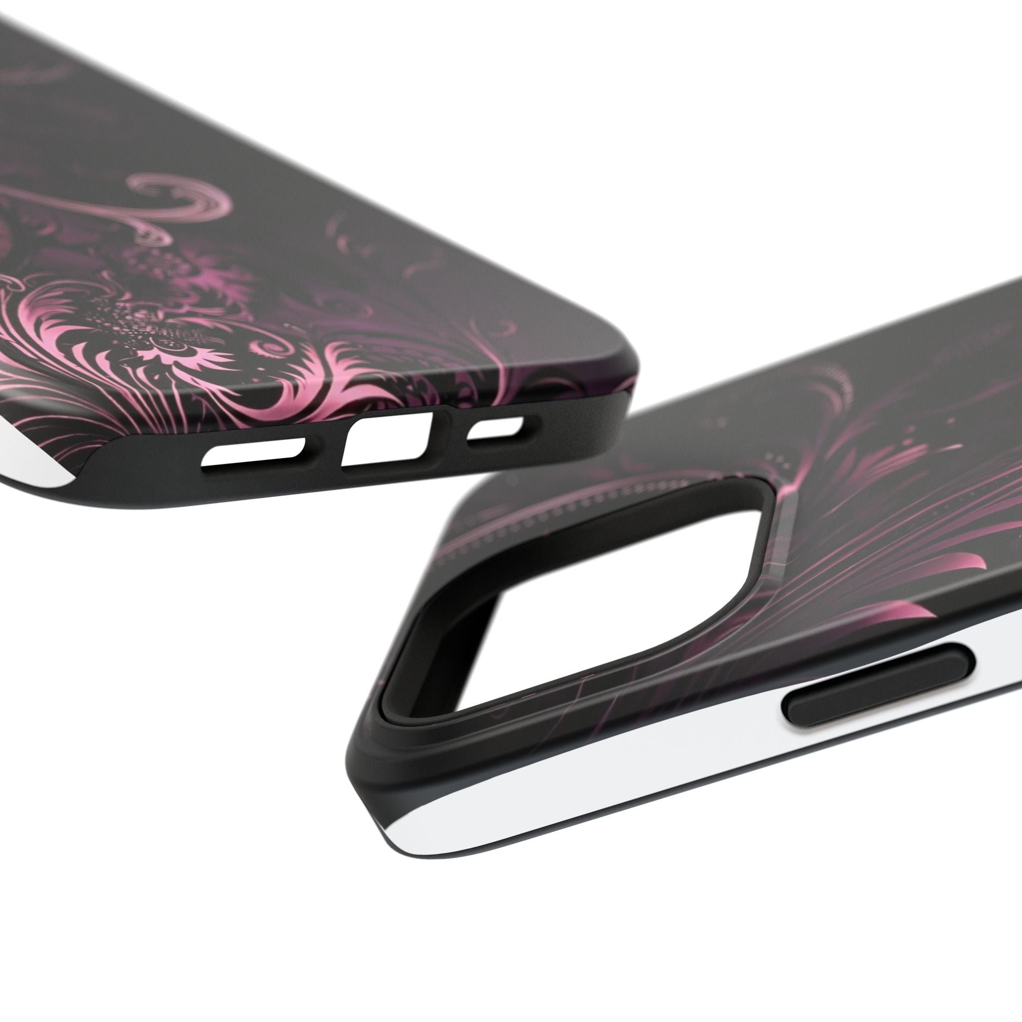 Y2K pink spiral Impact-Resistant Phone Case