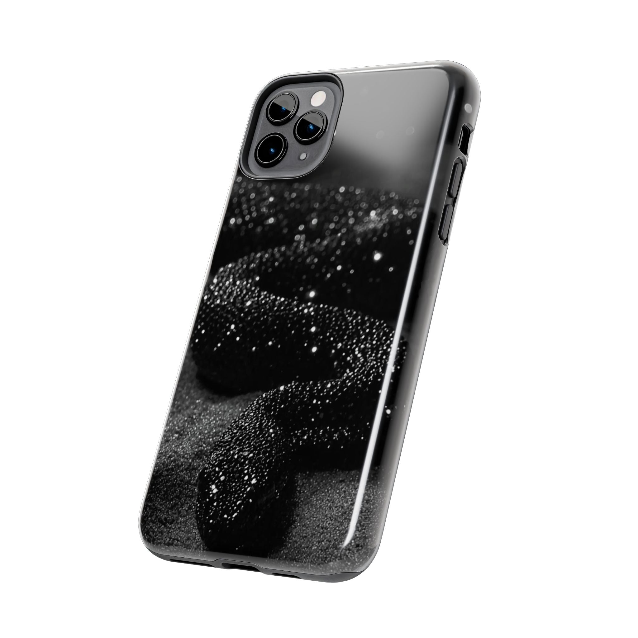 Black Shimmer Snake Tough Phone Cases