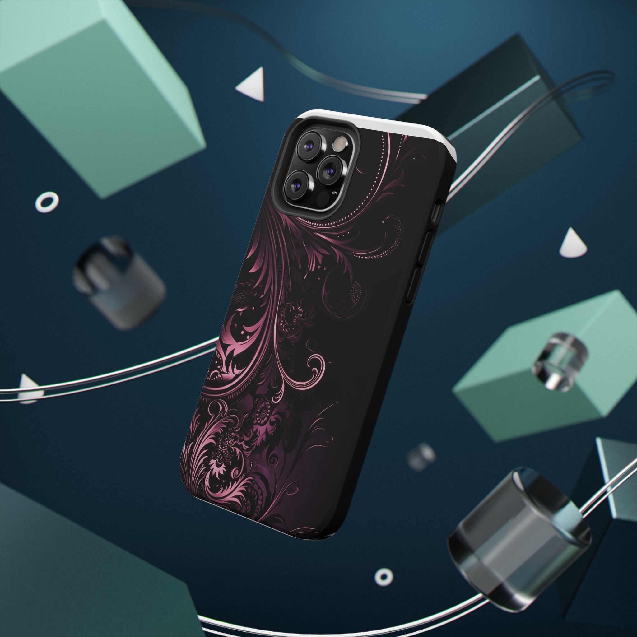 Y2K pink spiral Impact-Resistant Phone Case