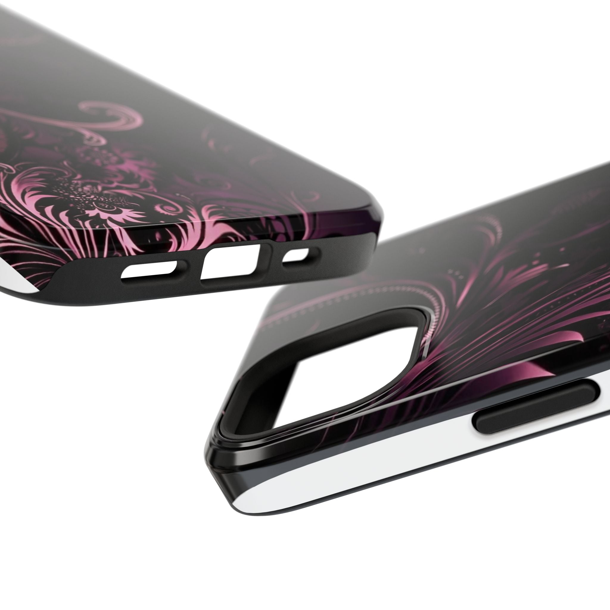 Y2K pink spiral Impact-Resistant Phone Case