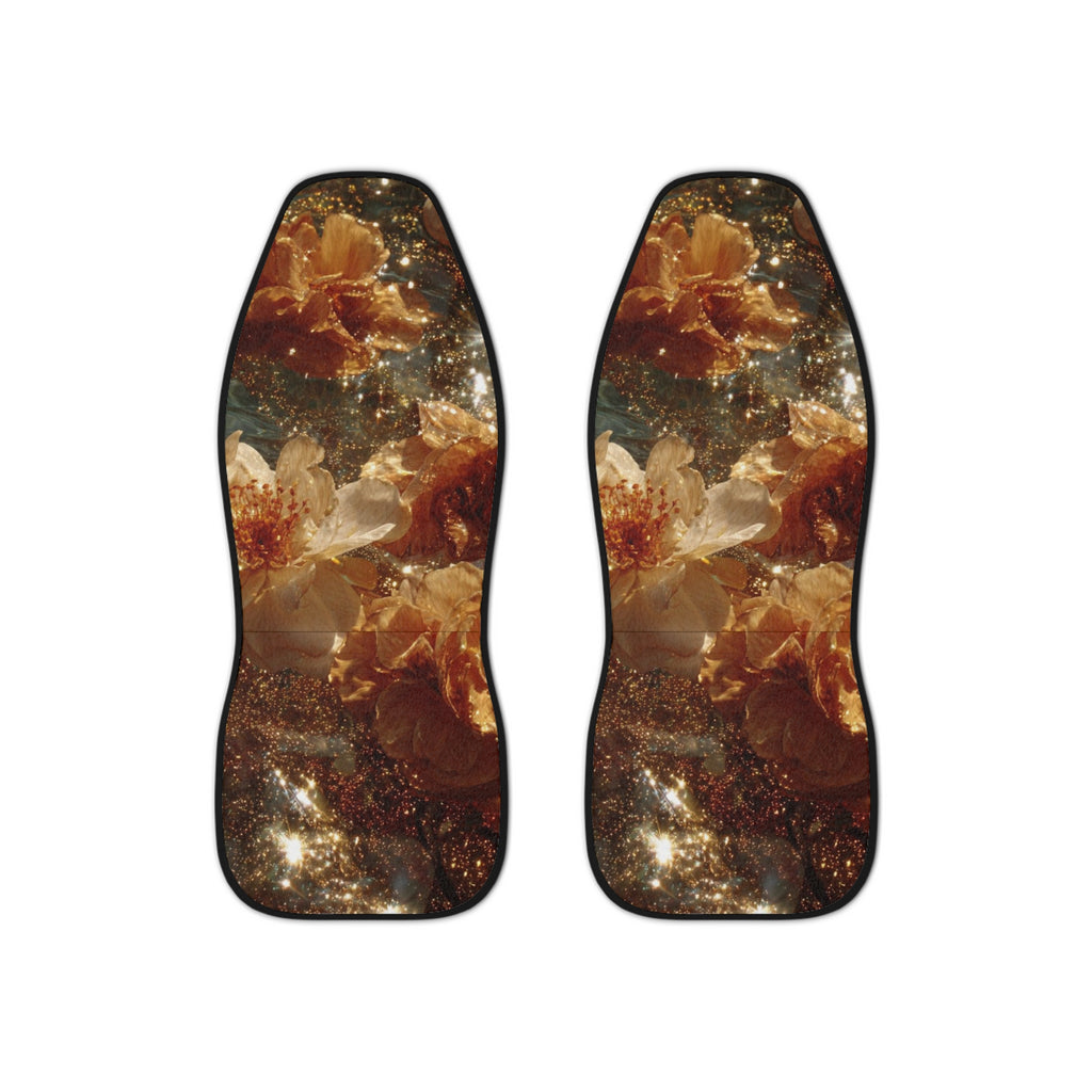 Golden Floral Car Seat Covers