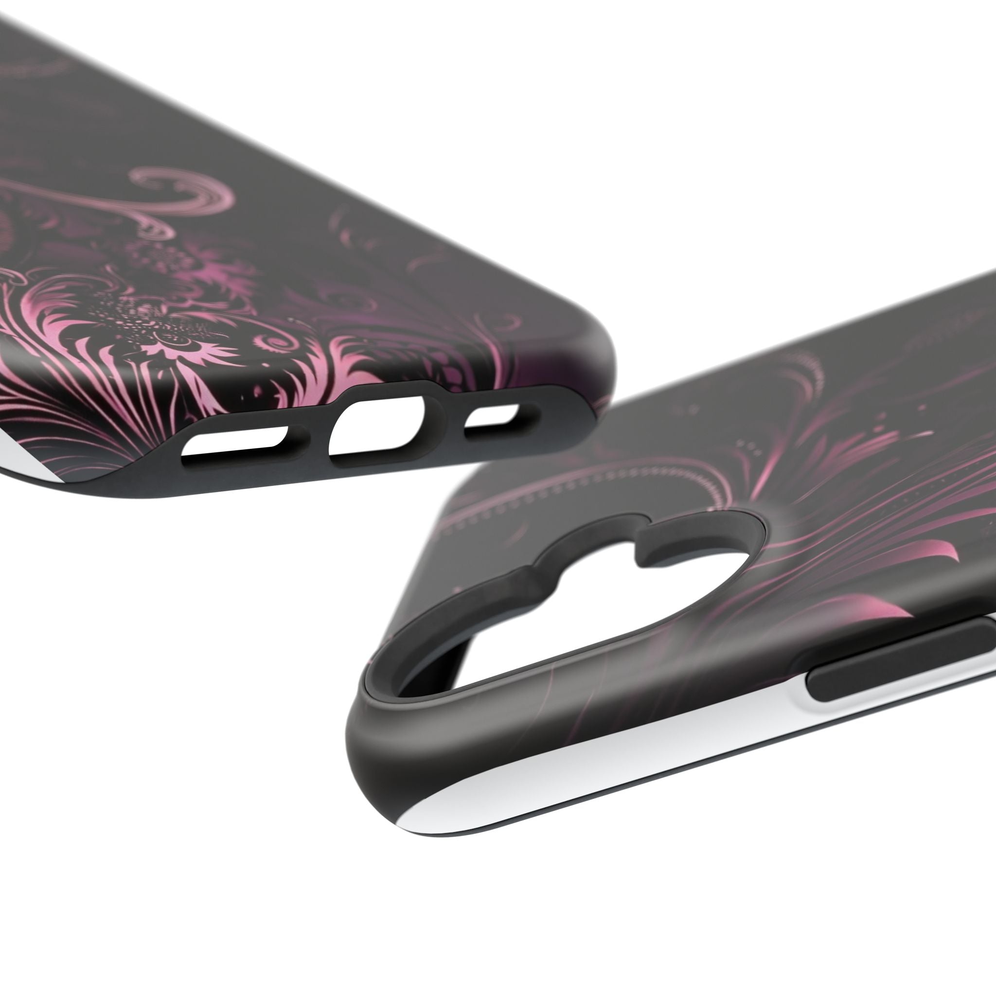 Y2K pink spiral Impact-Resistant Phone Case