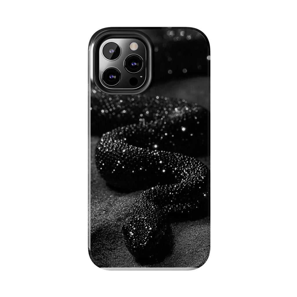 Black Shimmer Snake Tough Phone Cases