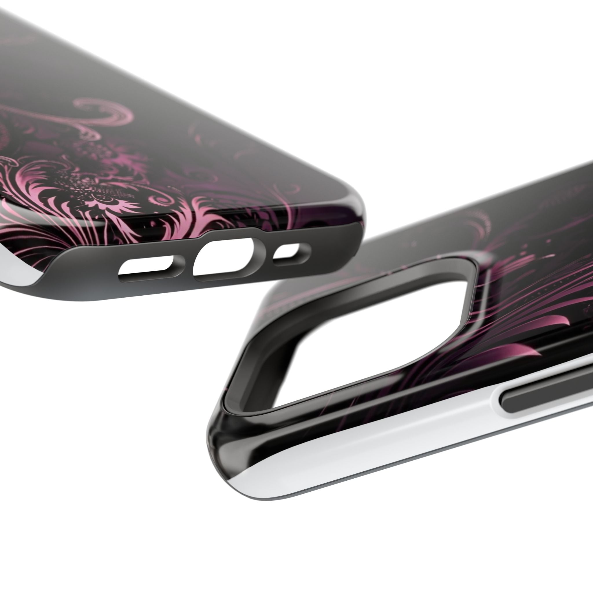 Y2K pink spiral Impact-Resistant Phone Case