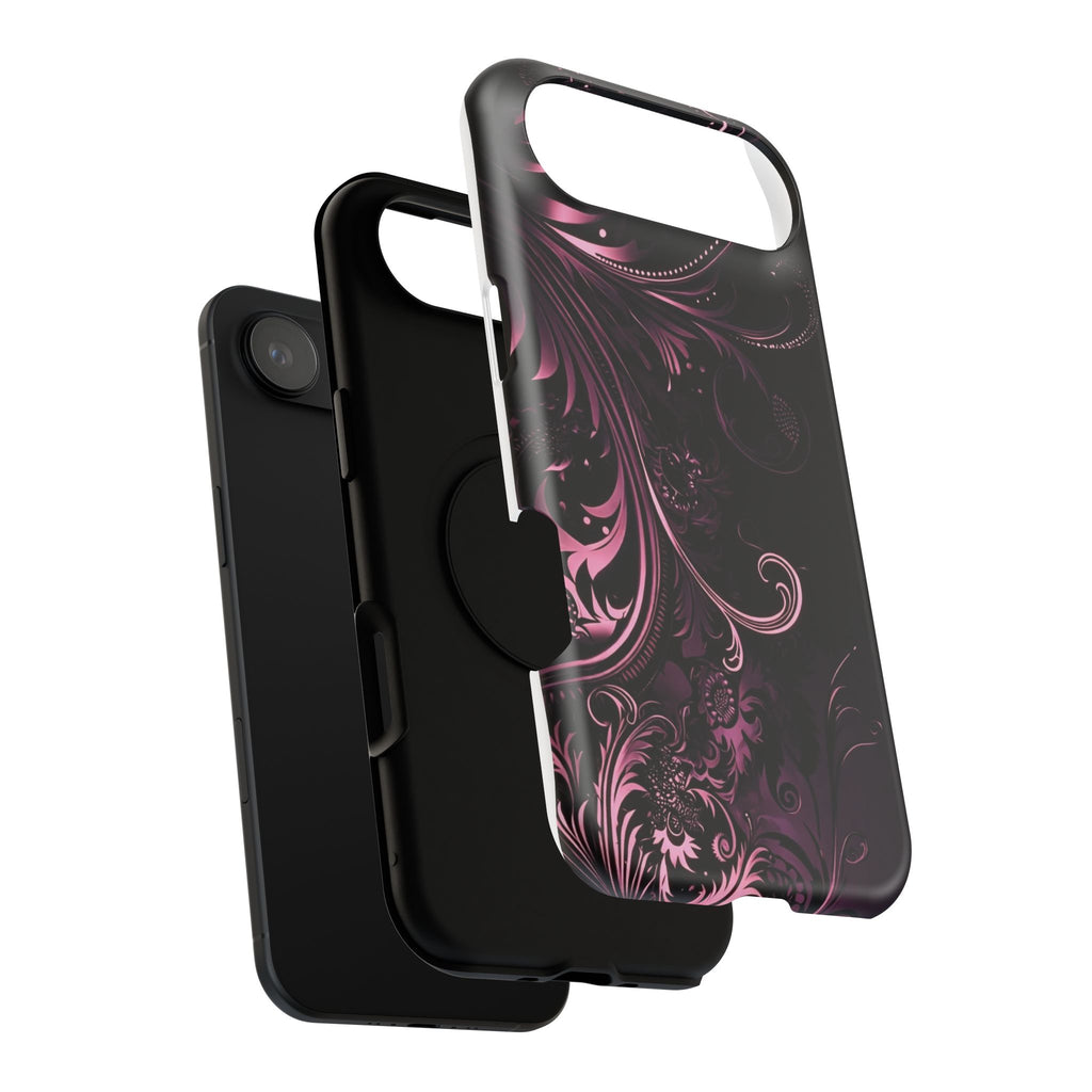Y2K pink spiral Impact-Resistant Phone Case