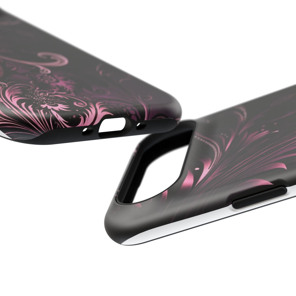 Y2K pink spiral Impact-Resistant Phone Case