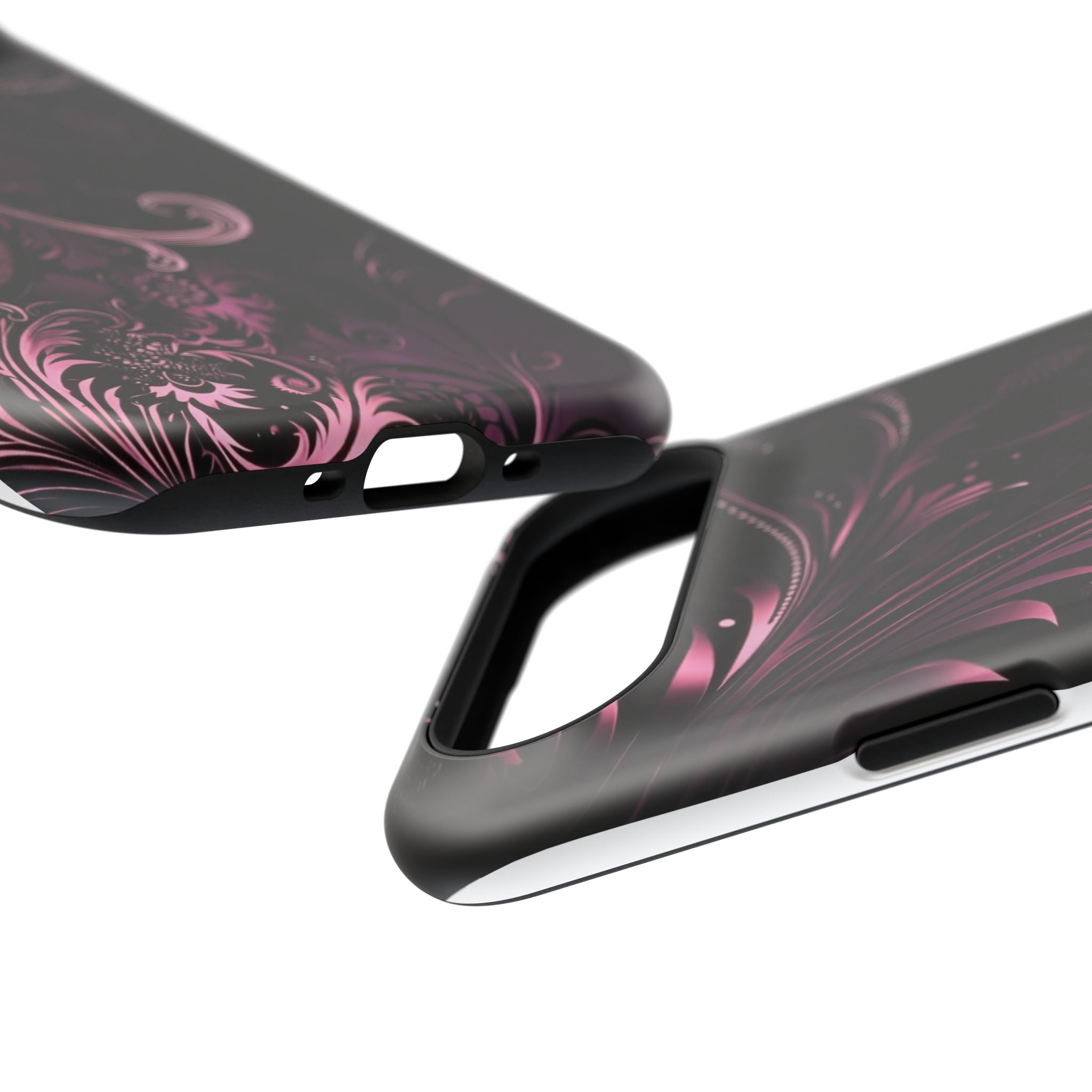 Y2K pink spiral Impact-Resistant Phone Case