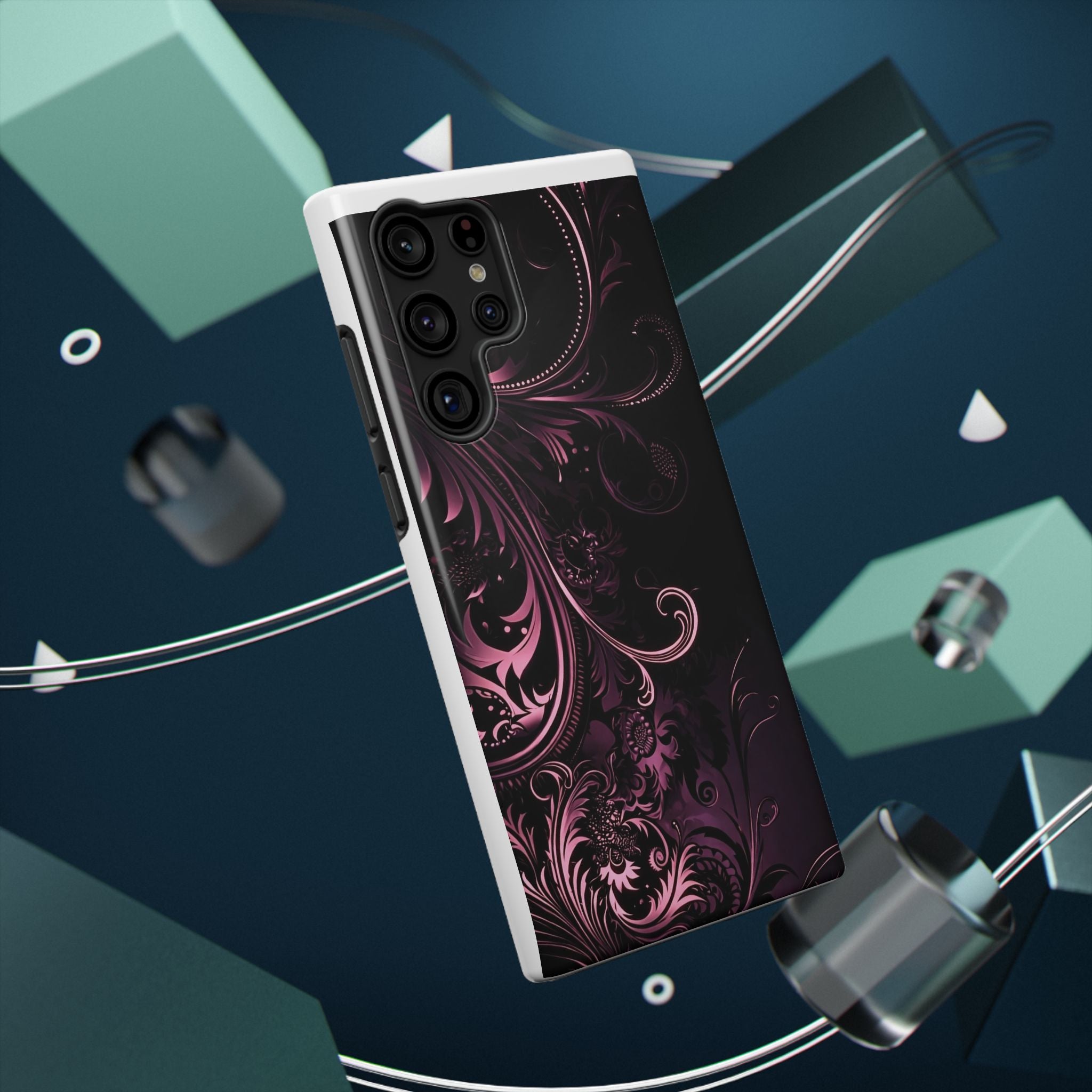 Y2K pink spiral Impact-Resistant Phone Case