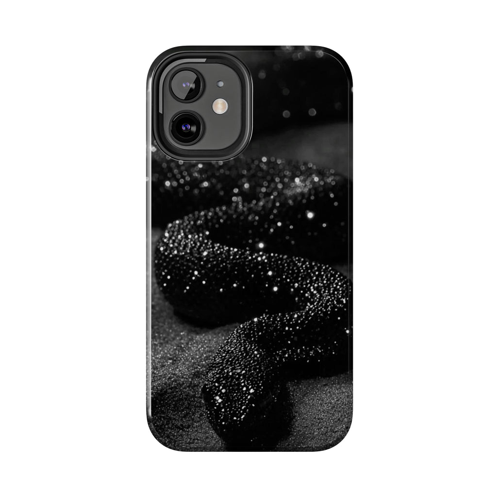 Black Shimmer Snake Tough Phone Cases