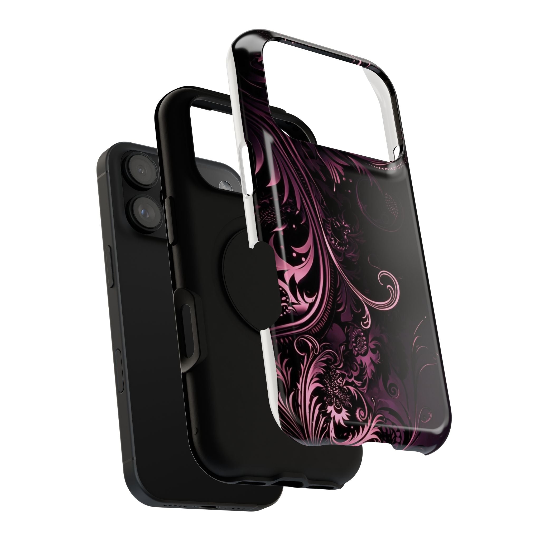 Y2K pink spiral Impact-Resistant Phone Case