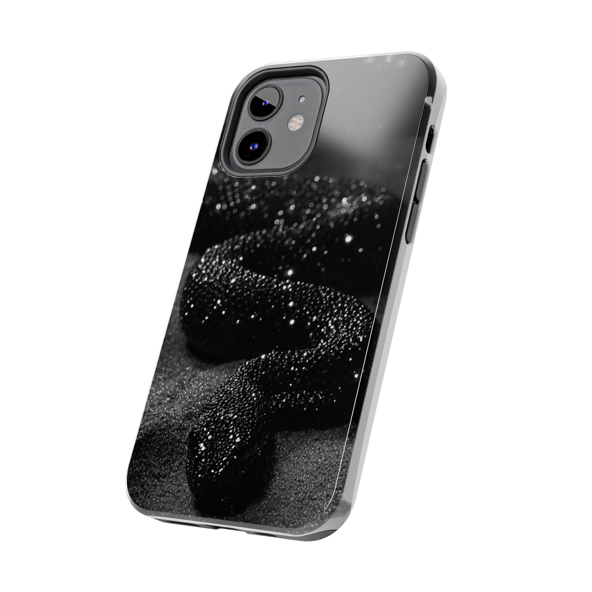 Black Shimmer Snake Tough Phone Cases