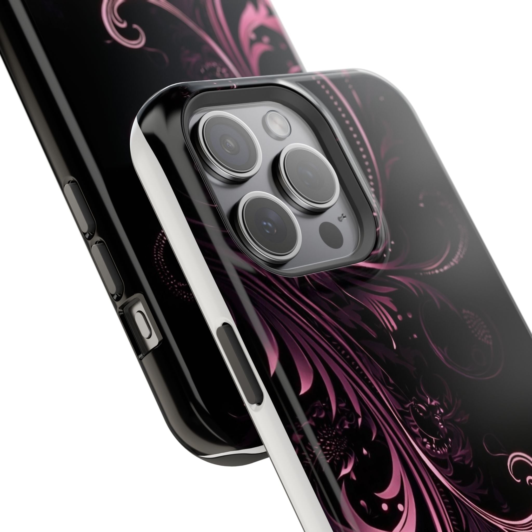 Y2K pink spiral Impact-Resistant Phone Case