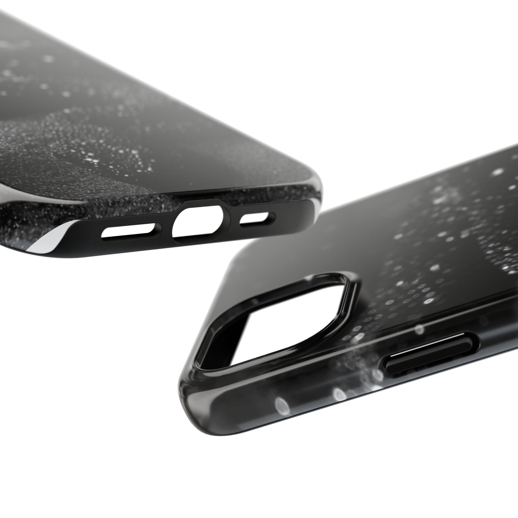 Black Shimmer Snake Tough Phone Cases