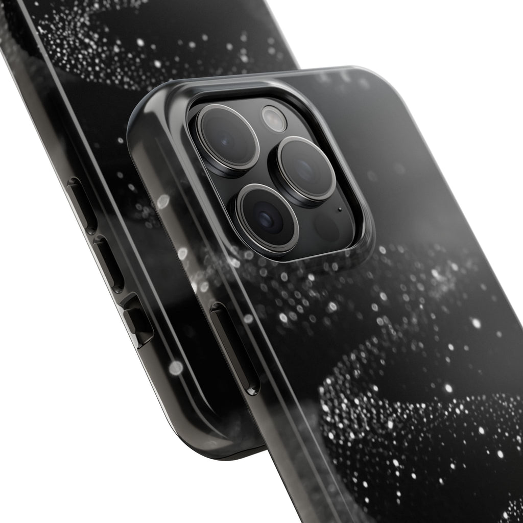 Black Shimmer Snake Tough Phone Cases
