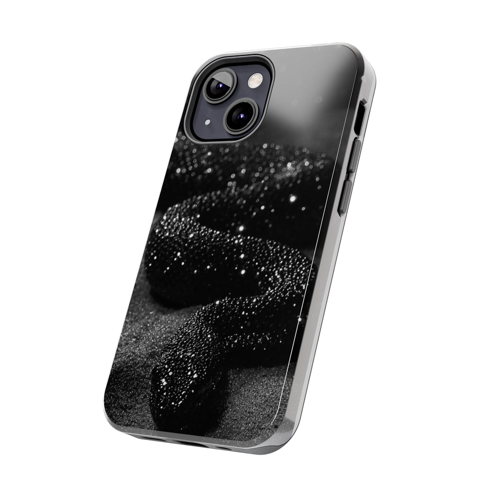 Black Shimmer Snake Tough Phone Cases