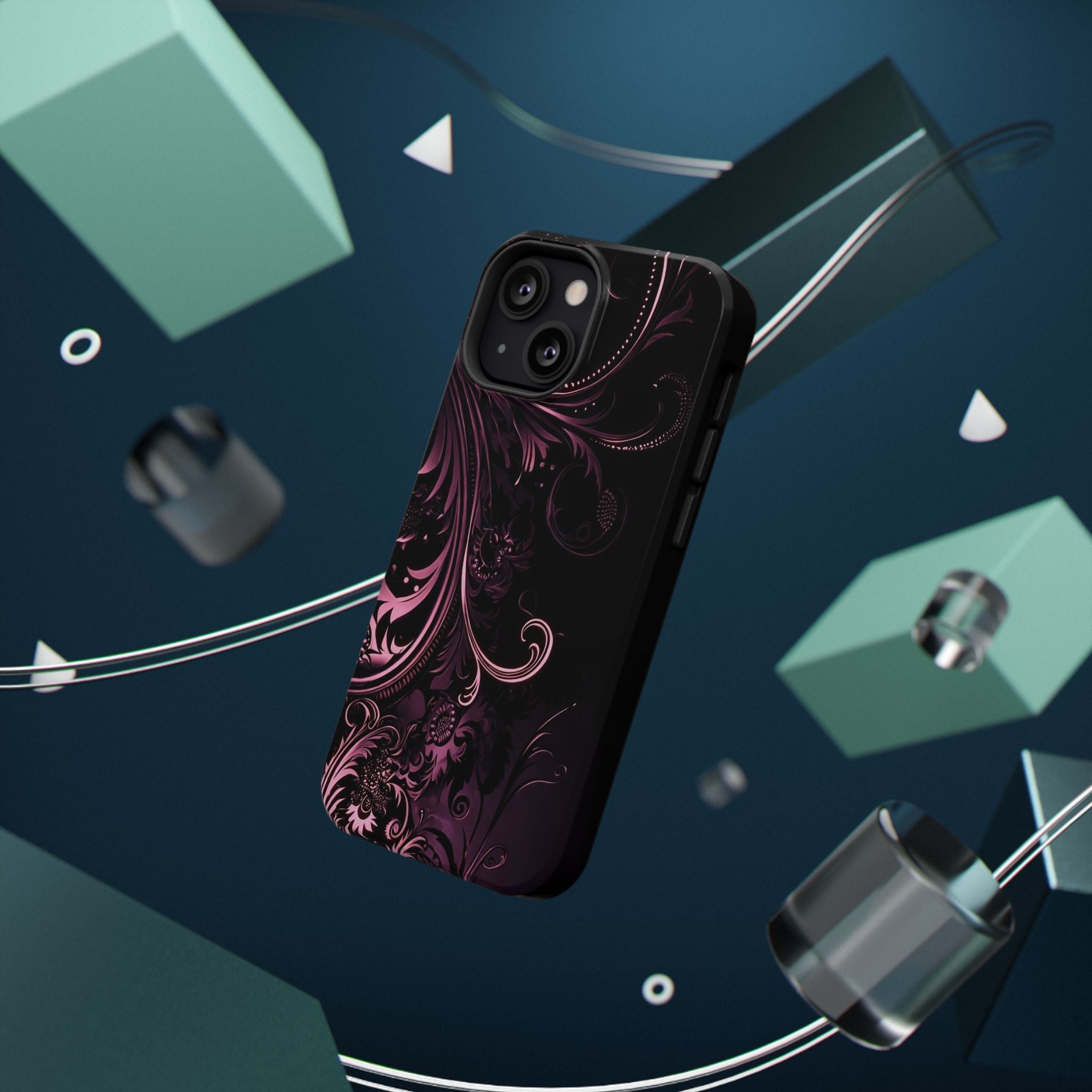 Y2K pink spiral Impact-Resistant Phone Case